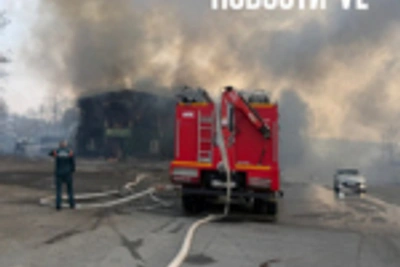 На Шаморовской трассе произошёл пожар в двухэтажном кафе