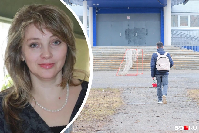 На школе, где работала Олеся Багута, хотят установить памятную доску | Источник: социальные сети Олеси Багуты; Василина Любимова / 59.RU