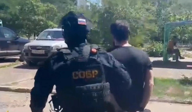 Задержание мужчины попало на видео | Источник: пресс-служба УФСБ по Волгоградской области
