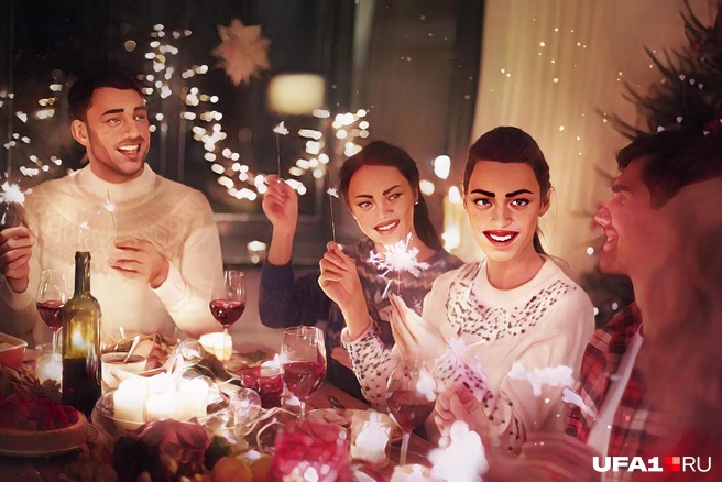 Новогодние салаты приходится доедать неделю | Источник: Полина Авдошина