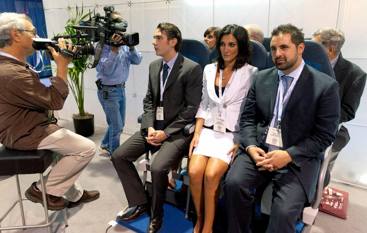 Авиакресла SkyRider. Выставка Aircraft Interiors Expo Americas, 14 сентября 2010 г., Калифорния, США  | Источник: ZUMA Press, Inc.