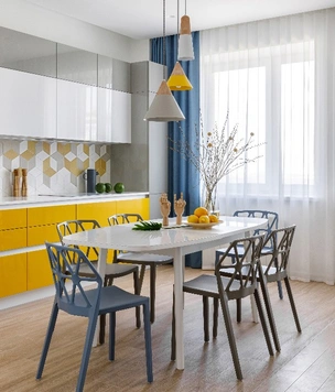 Солнечное настроение: квартира 120 м² в Москве