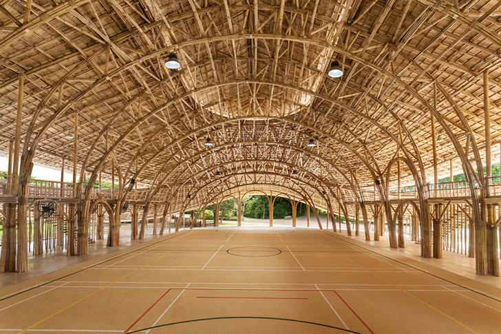 Bamboo sports hall