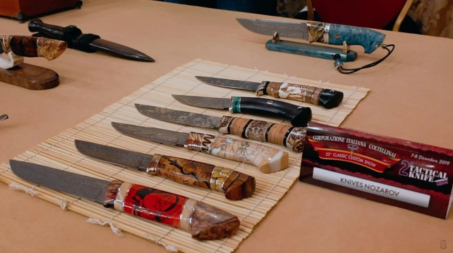 Ножи от члена Немецкой, Американской, Японской и Итальянской ножевых гильдий.