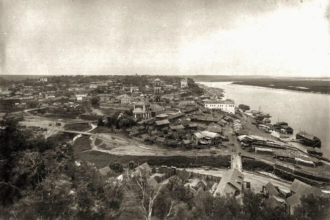 Вид на Павлово в 1890–1910-е годы | Источник: pastvu.com / Максим Дмитриев
