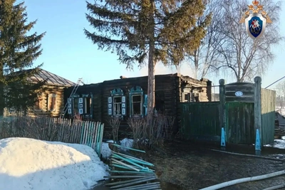 Пожар в Омской области: погибли двое, причина в замыкании