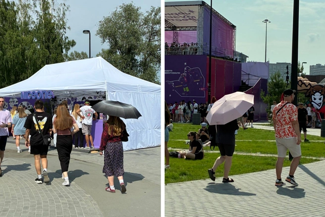 Новосибирцы берут с собой зонтики | Источник: Арина Суворова / NGS.RU