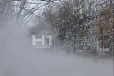 Прорыв трубы с кипятком в центре Нижнего Новгорода