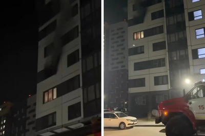 В Новосибирске ночью горела квартира: восемь человек эвакуированы