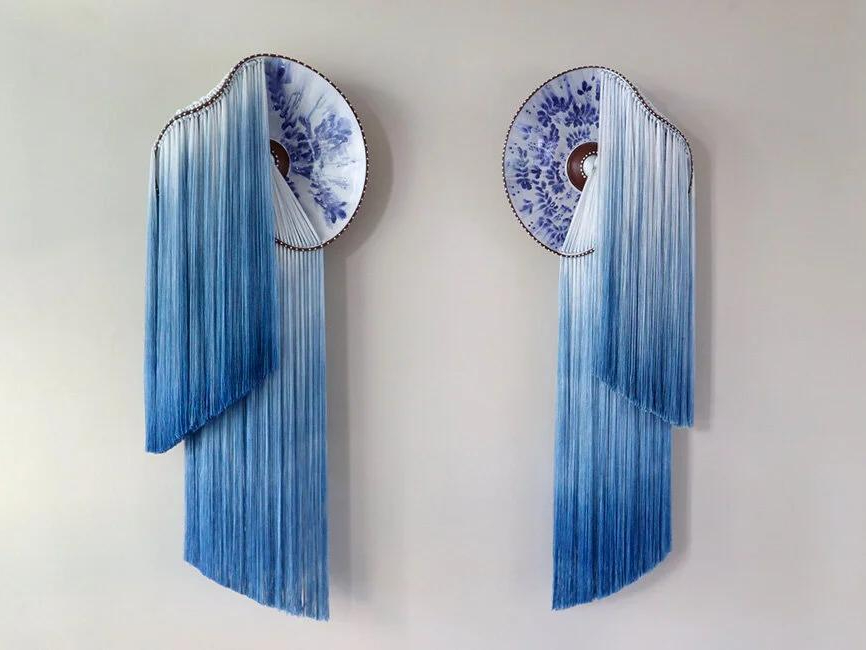 Тарелки с вышивкой: необычные работы Николь Маклафлин | mcmaison.ru