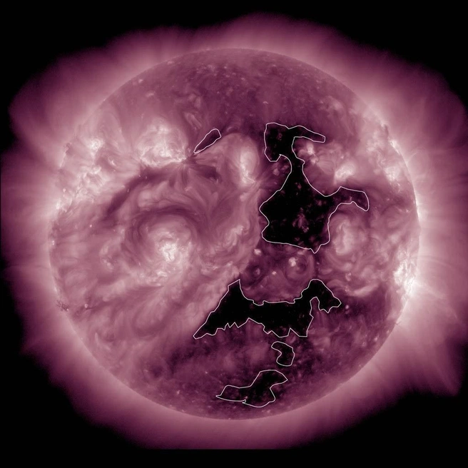 До конца недели мы будем находиться в зоне действия корональных дыр | Источник: Лаборатория солнечной астрономии ИКИ РАН и ИСЗФ СО РАН