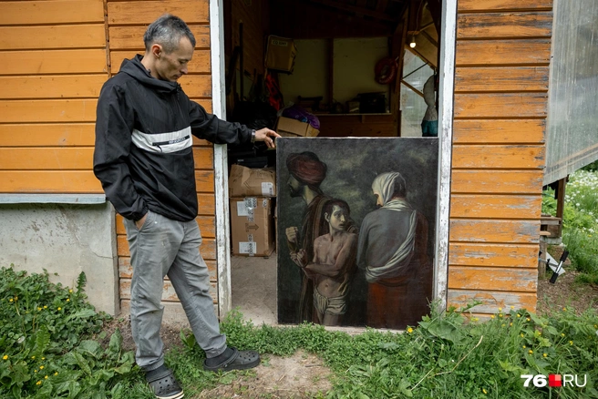 Николай начал писать картины еще с детства | Источник: Александр Куренной / 76.RU 