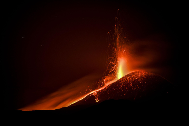Вулкан Этна «вырос» до 3357 метров