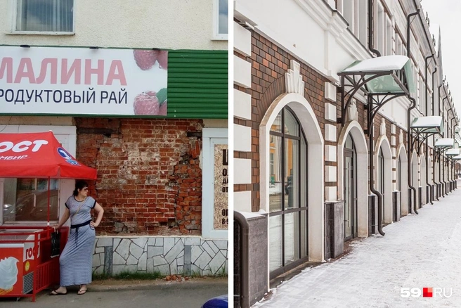 Так выглядел фасад старого здания — так выглядит новый | Источник: Геннадий Воженников, Тимофей Калмаков