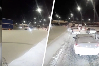 Snowfall Halts Exit from Ryazan