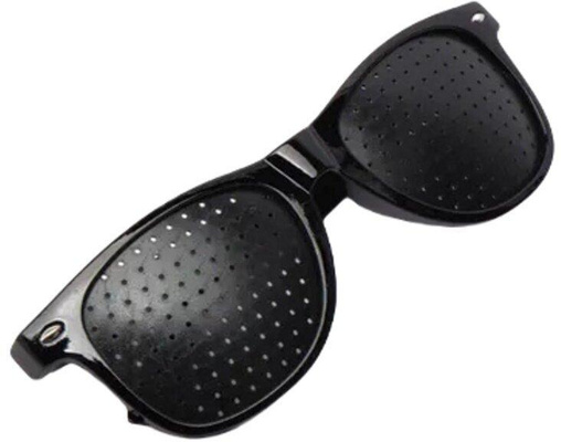 Перфорационные очки тренажеры для глаз с дырочками для улучшения зрения