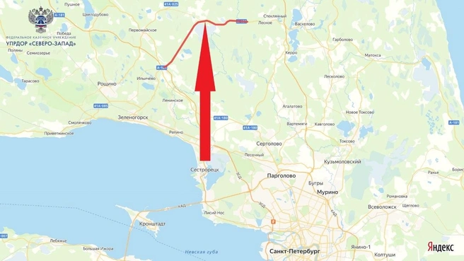 К северу от Петербурга ограничат движение на 23-километровом участке трассы «Скандинавия» | Источник: ФКУ Упрдор «Северо-Запад»