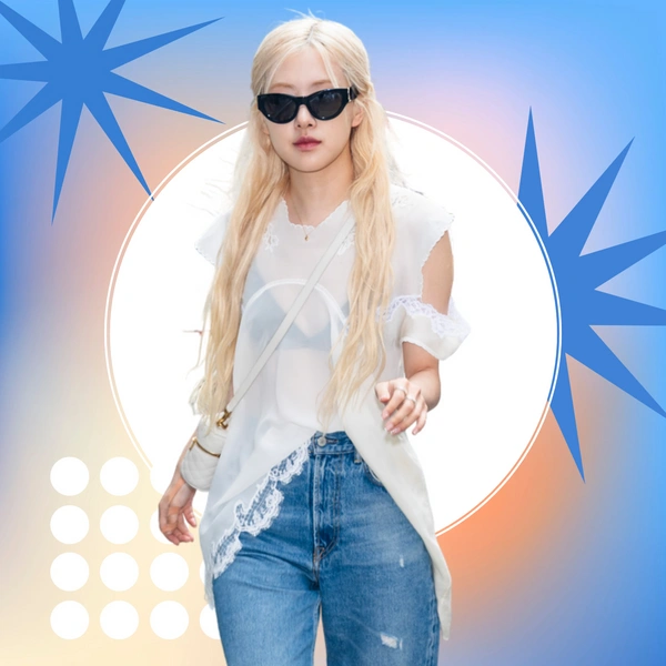 Розэ из BLACKPINK показала классный образ с джинсами-клеш на лето 2025 | Источник: theGirl, freepik
