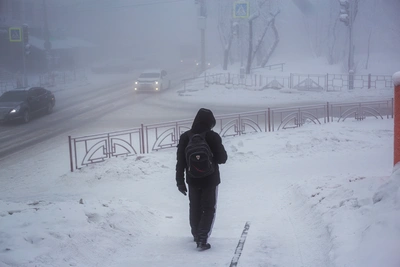 Рекордные морозы в Иркутске утром 16 января