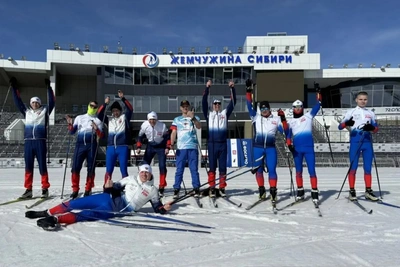 Ветеран СВО участвует в первых сборах по лыжным гонкам для незрячих