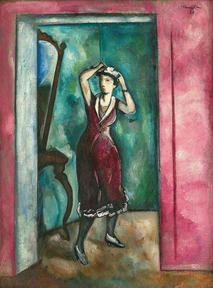 Николай Синезубов. «У зеркала», 1920. Вятский художественный музей имени В. М. и А. М. Васнецовых, Киров. | Источник: пресс-служба выставки