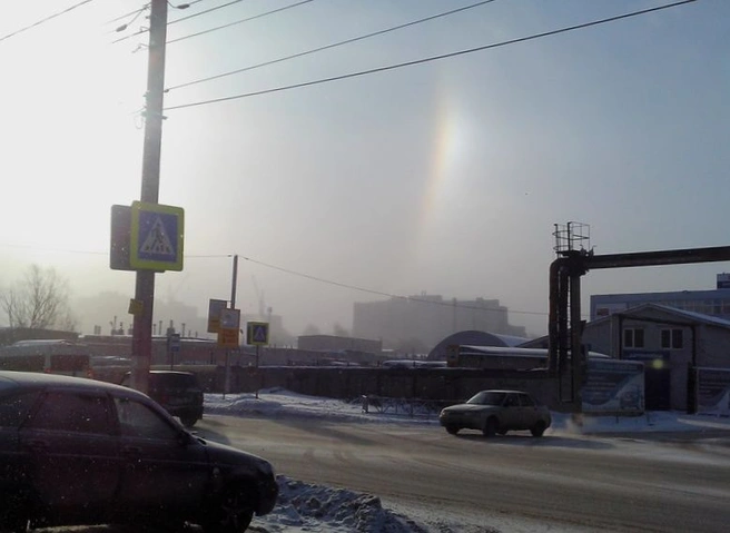 В Рязани засняли необычное оптическое явление | ya62.ru