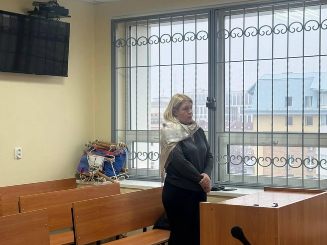 Вера Кирносова во время судебного заседания | Источник: Объединенная пресс-служба судебной системы Тюменской области / T.me