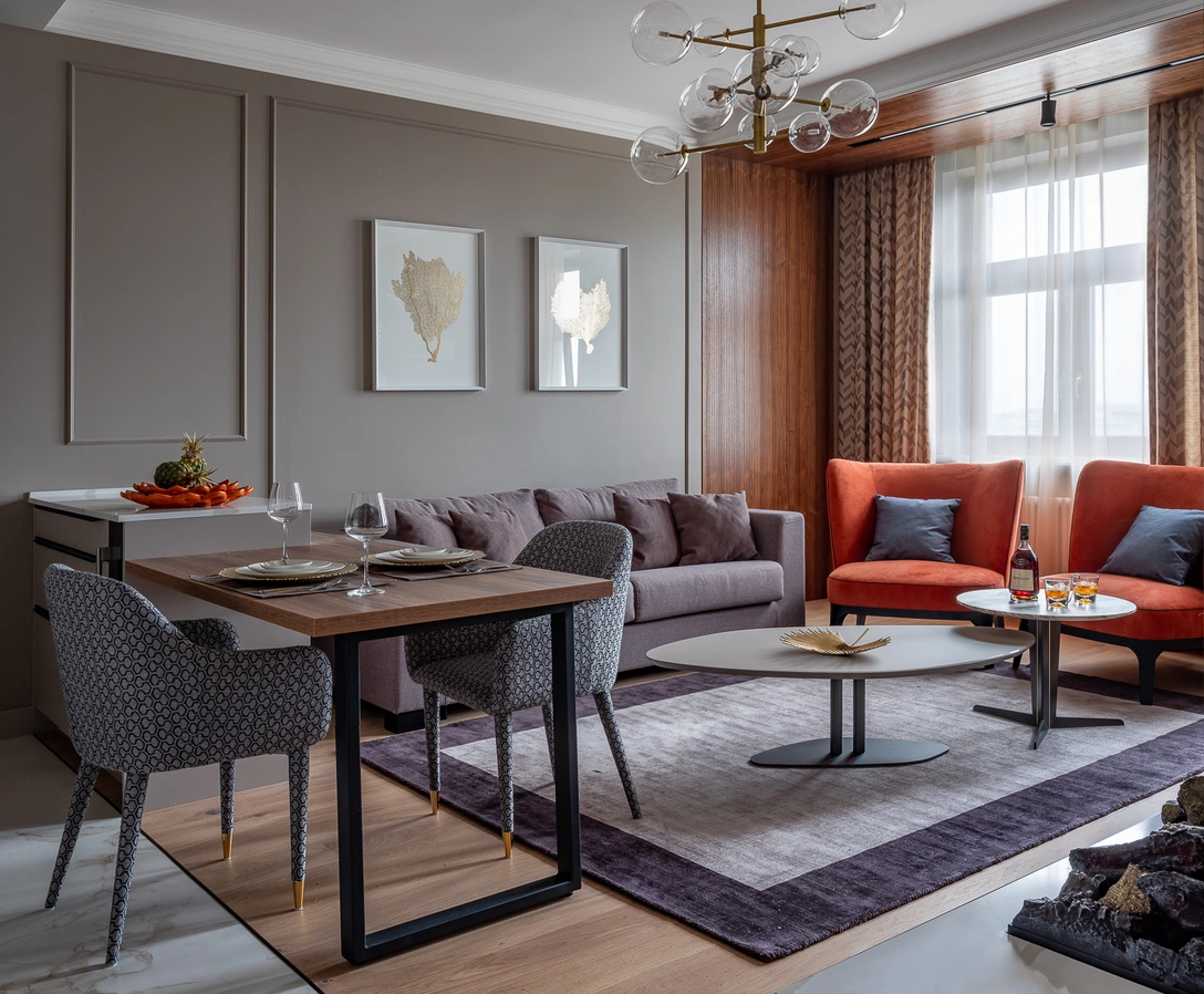 Гостиная. Мягкая мебель, стулья, Estetica. Текстильное оформление, «Галерея Арбен». | Источник: Ник Руденко