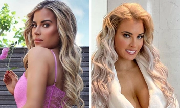Ничего не стесняется: самая горячая модель Playboy разгуливает по улице в прозрачной сетке