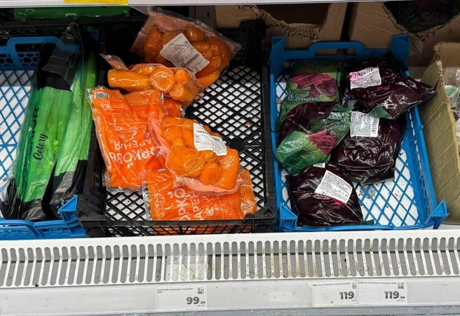 В магазине есть вареные овощи | Источник: Дарья Гранкина / 26.RU