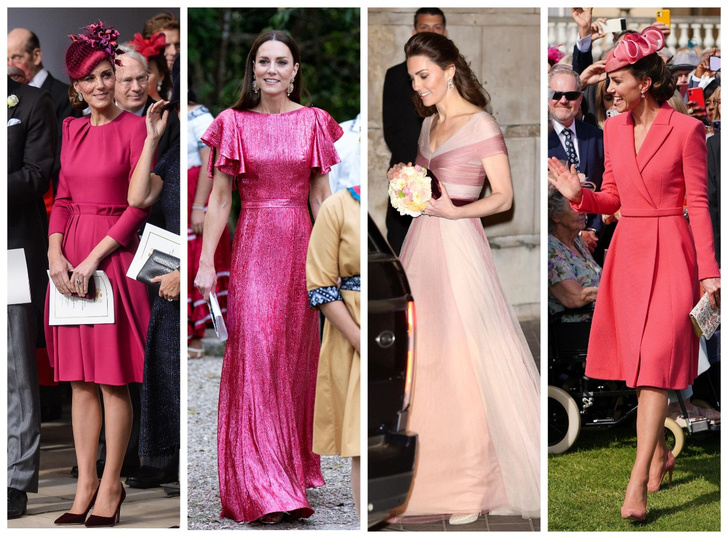 Нежная принцесса: 20 модных розовых нарядов Кейт Миддлтон, которые вас вдохновят