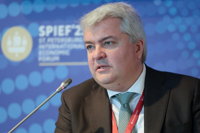 Алексей Гореславский рассказал, что важно учитывать создателям проектов, транслирующих российские традиционные ценности в мире | Источник: Александр Крымов / photo.roscongress.org