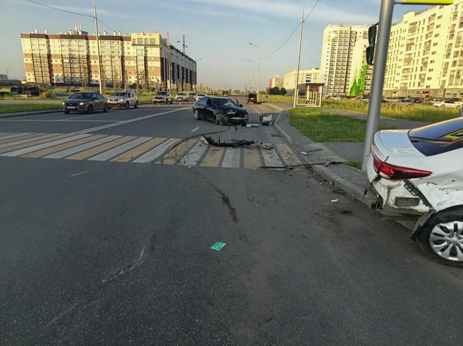 Водитель Kia не уступил дорогу Mercedes | Источник: пресс-служба Управления Госавтоинспекции УМВД России по Курганской области