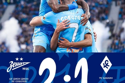 «Зенит» обыграл «Крылья» и вышел в лидеры