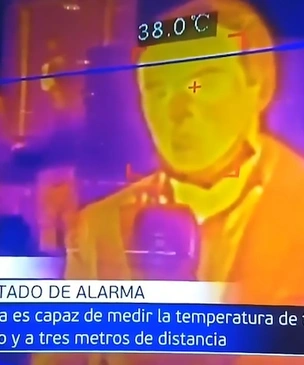Журналист в прямом эфире проверил на себе, как выявить COVID-19 тепловизором и загремел в больницу
