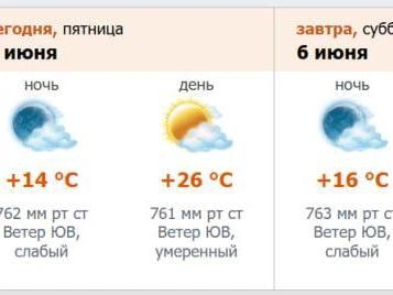 Скриншот прогноза с сайта meteo.nw.ru