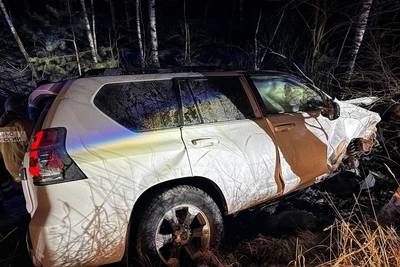 В Рязани иномарка улетела в кювет, пассажир погиб