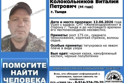 В Приамурье ищут пропавшего 12 июня мужчину