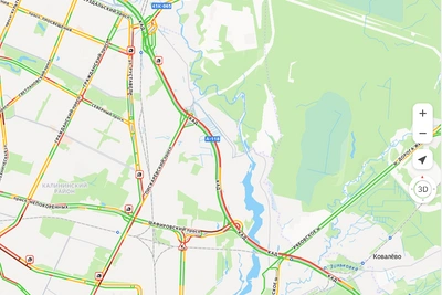 Массовая авария на КАД вызвала многокилометровую пробку