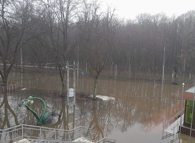 Рязанский центр «Под мостом» оказался «окружен» водой | ya62.ru