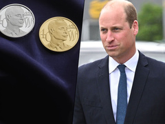 Стесняется лысины: в Сети высмеивают монету, на которой принц Уильям «пририсовал» себе роскошную шевелюру