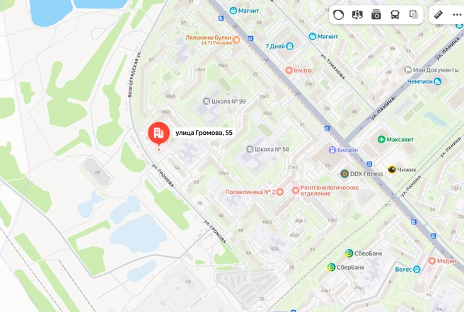 Недостроенная баня находится на окраине Дзержинского района  | Источник: Яндекс / Карты 