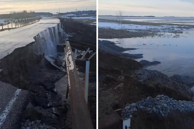 Дорогу в Новосибирской области закрыли из-за паводка