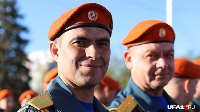 Начальник караула 26-й пожарно-спасательной части Уфы | Источник: Руслан Оруджов / МЧС Башкирии