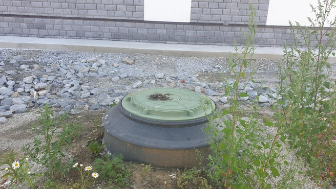 Коллектор септика находится на участке | Источник: КП «Марьино»