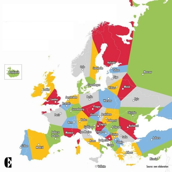 Тест: сможете догадаться, почему эта карта Европы выглядит так странно? | Источник: Ronnie Aldrin Silva / Europe Magazine