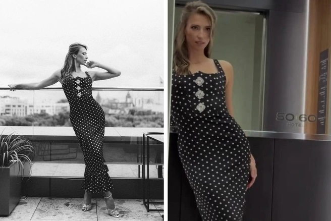 Платье стоит 37 тысяч рублей  | Источник: koreshkova_a / Instagram*