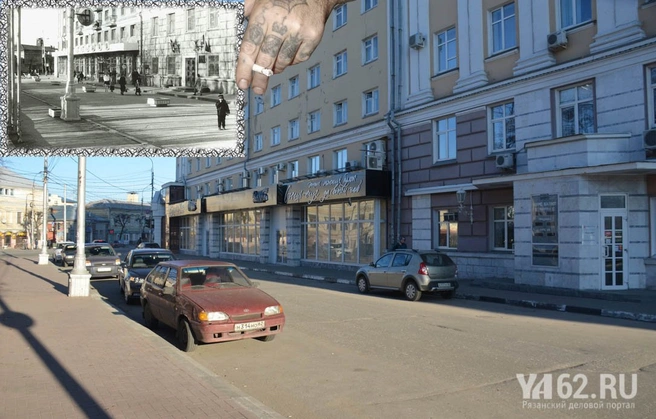 За памятником Ленину