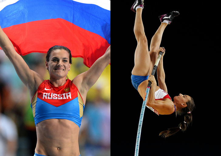 Она умеет летать: 15 грандиозных фото Елены Исинбаевой в прыжке