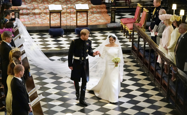 Кадр со свадьбы принца Гарри и Меган Маркл